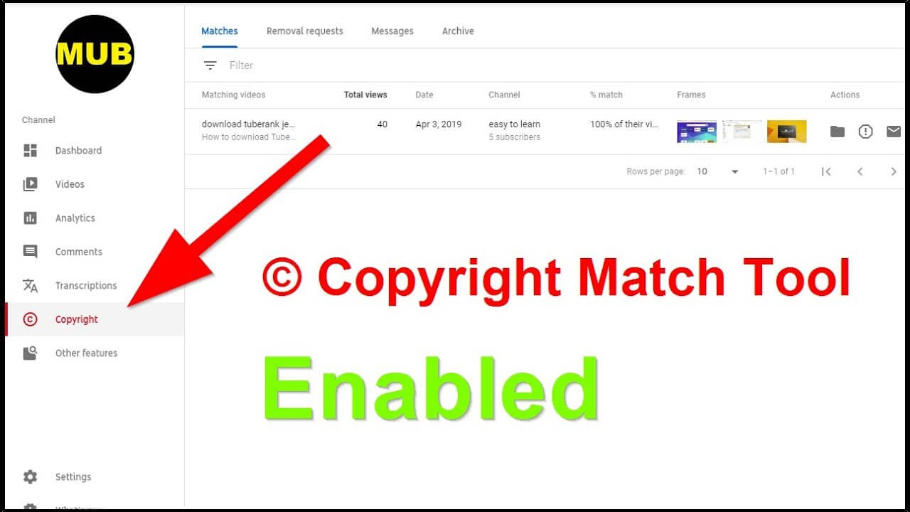 Copyright-match-tool
