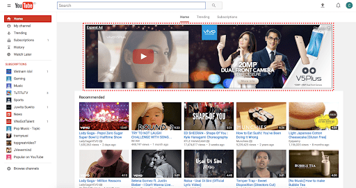 youtube-account-with-monetization-Masthead-Ads