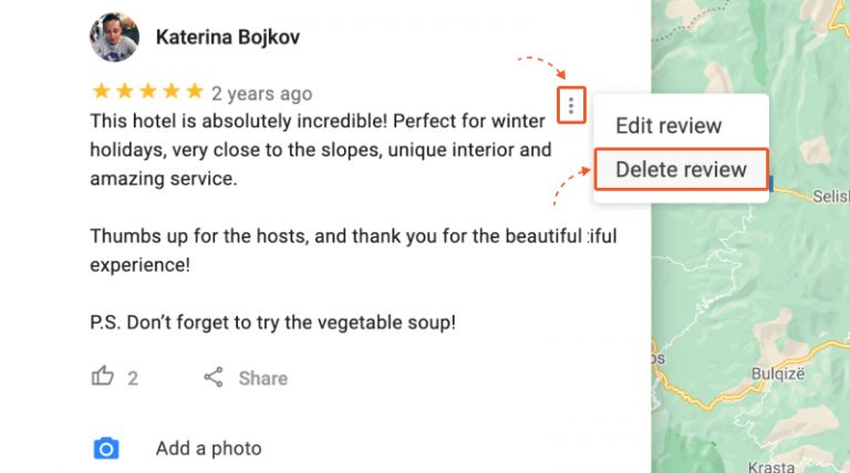what happens if you report a google review