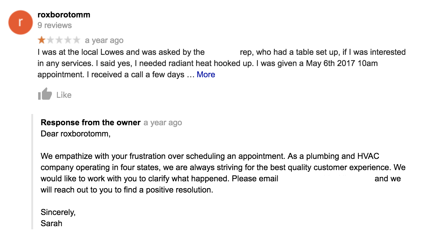 what happens when you report a Google review