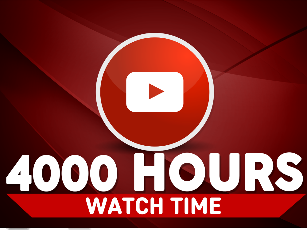 Youtube 4000 Watching Hour at best price in Jaipur | ID: 22616509712