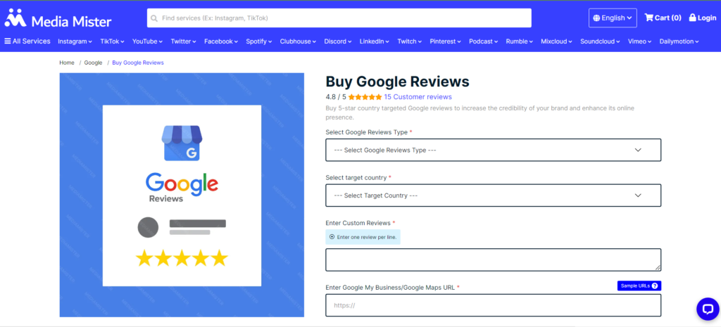 Compra Google Reviews