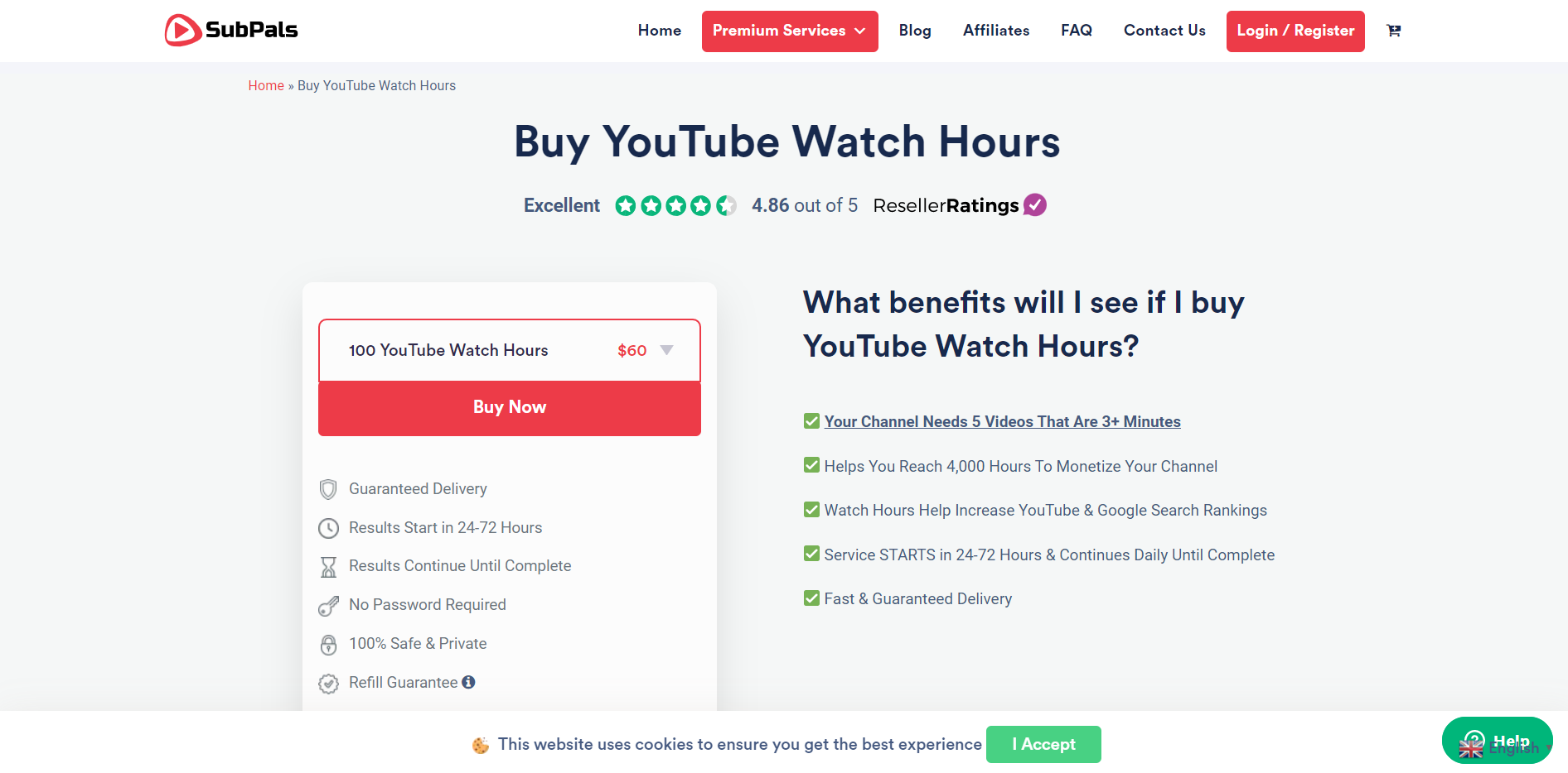Buy real youtube watch time